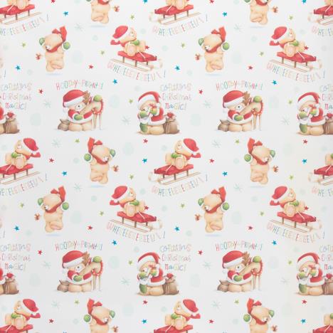 3m White Forever Friends Christmas Roll Wrap